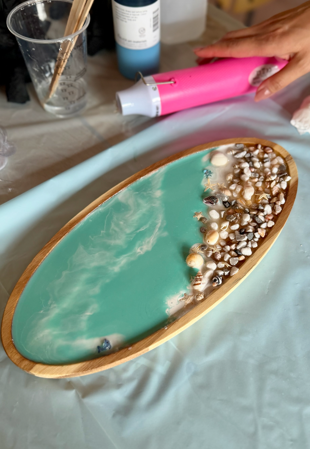 October 11 | Ocean Seascape Resin Tray Workshop @ Alana's Coffee