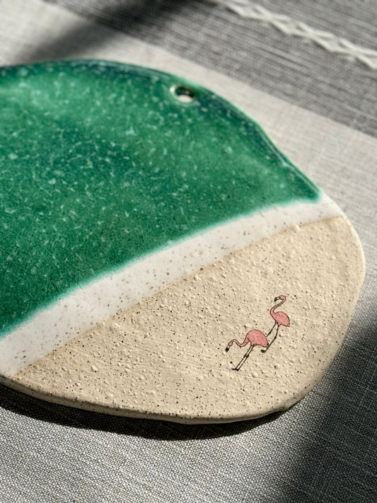 Serving Board - Flamingo Beach 🦩🌊