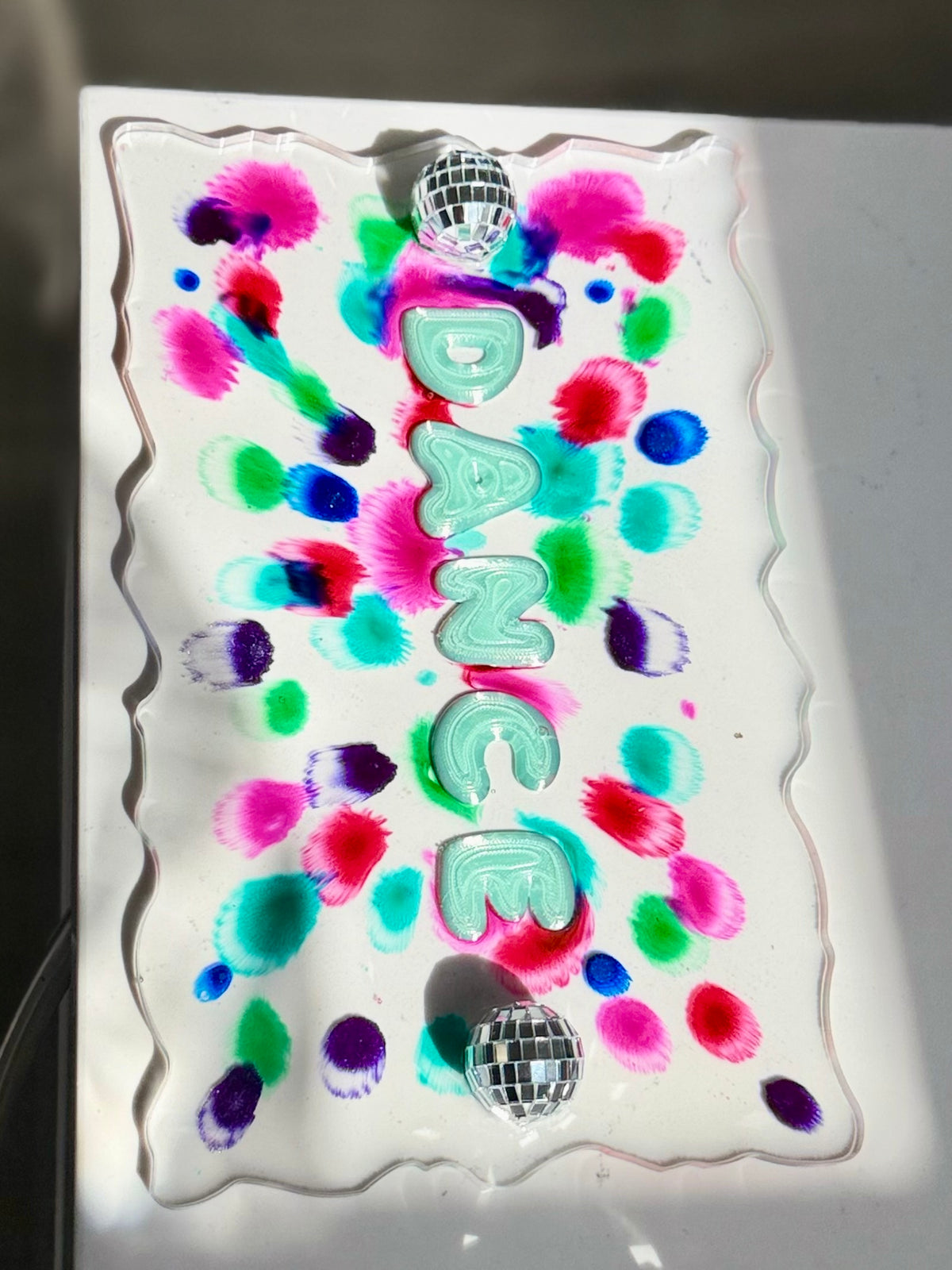 🪩🎊 Disco Confetti Resin Tray