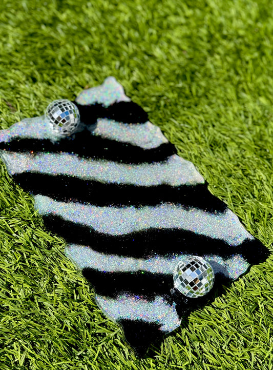 🪩🦓 Disco Zebra Resin Tray