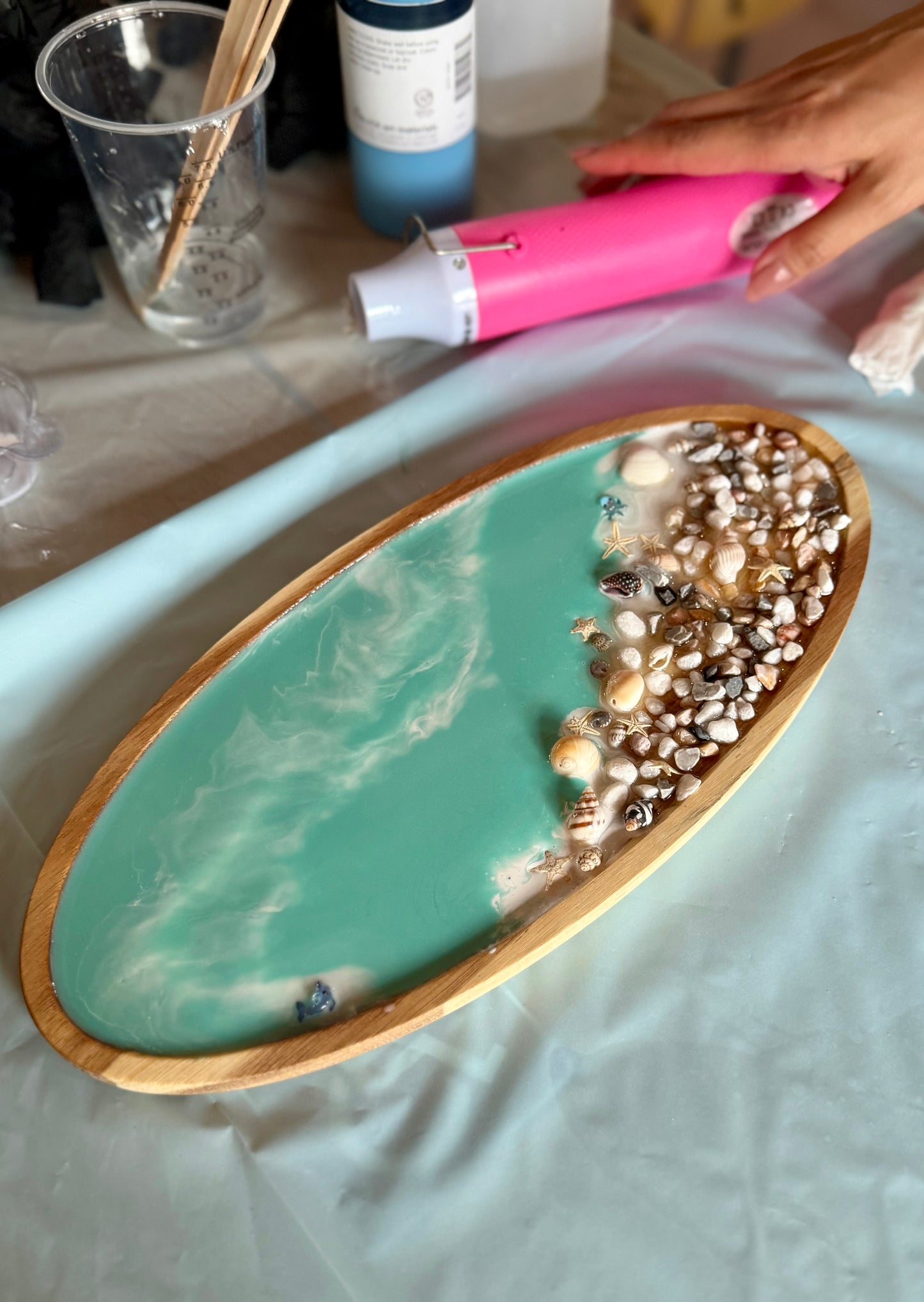 October 11 | Ocean Seascape Resin Tray Workshop @ Alana's Coffee
