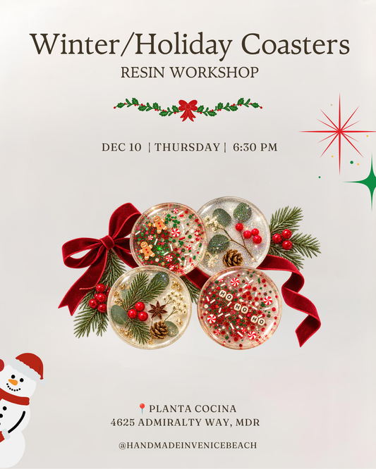 December 10 | 🌸 ❄️ Winter/Holiday Coaster Workshop @ Planta (MDR)