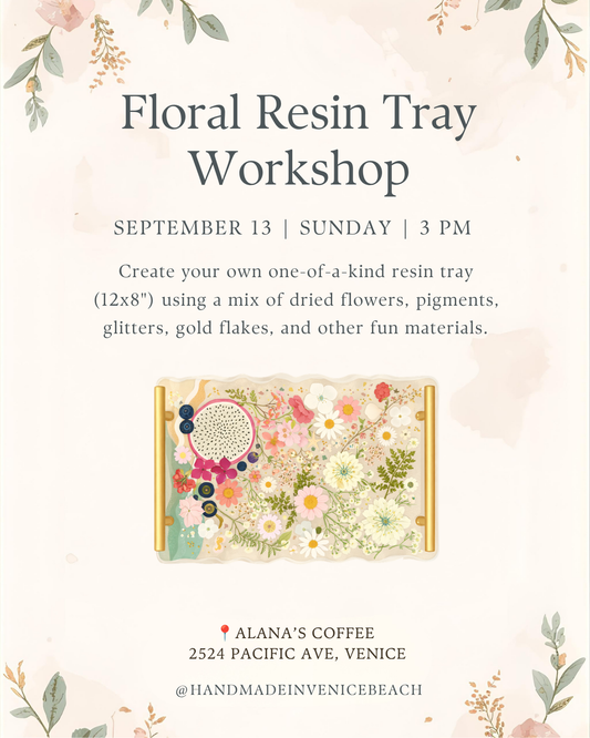 September 13 | 🌸  Floral Tray Workshop @ Alana's Coffee