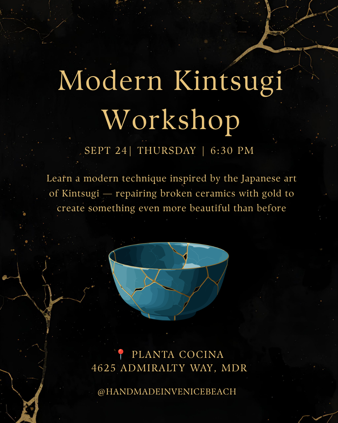 Sept 24 | Modern Kintsugi Ceramics Workshop @ Planta Cocina (MDR)