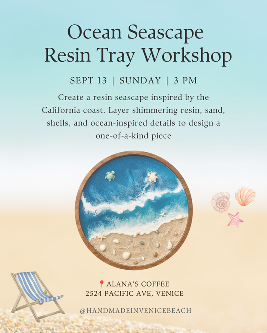 September 13 | Ocean Seascape Resin Tray Workshop @ Alana's Coffee