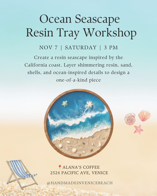 November 7 | Ocean Seascape Resin Tray Workshop @ Alana's Coffee