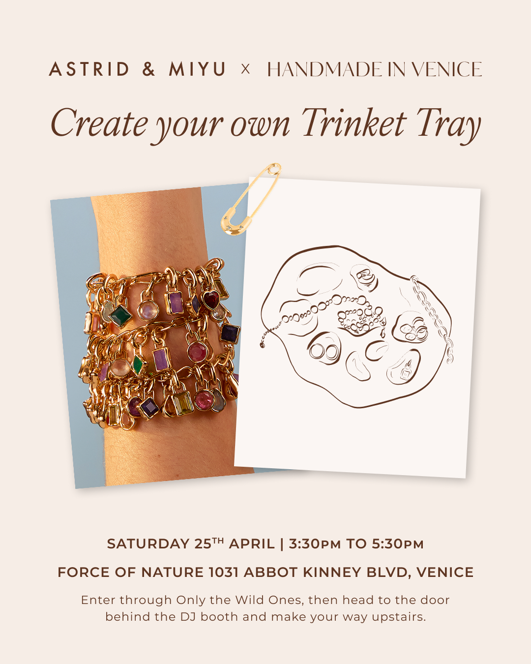 April 25 | Jewelry Tray Ceramics Workshop with Astrid & Miyu ✨ @ Force of Nature