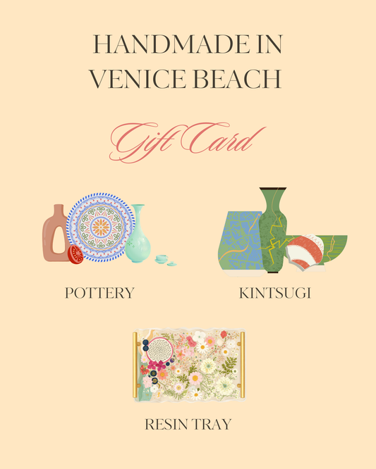 Handmade in Venice Beach Pottery Workshop Gift Card