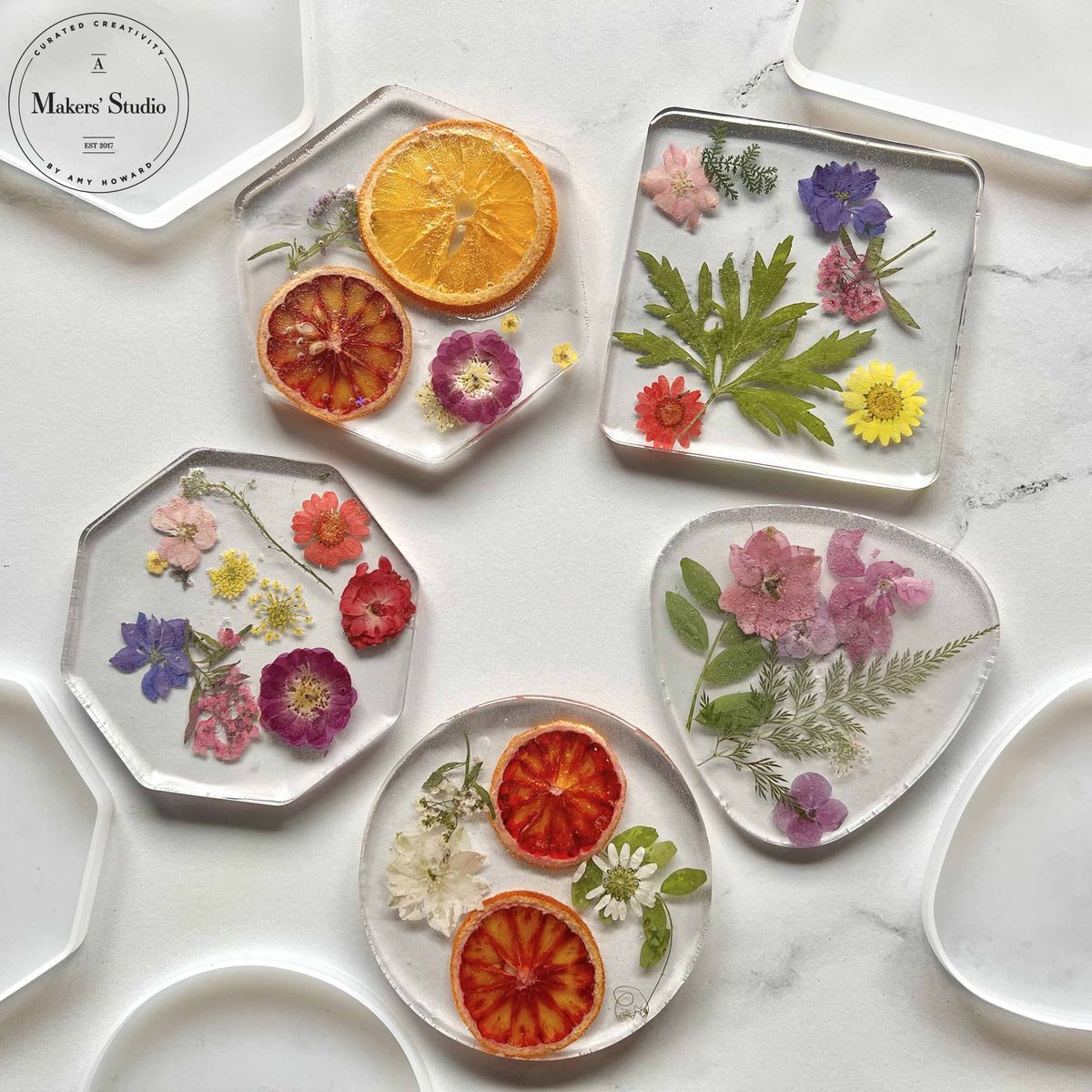 October 29 | 🌸🍁 Fall Floral Resin Coasters @ Zinqué Venice